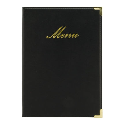 Securit® Classic A5 Black Front-of-House Set – 10 Menu Holders + 10 Bill Presenters | Hospitality Trade Pack - hospitality