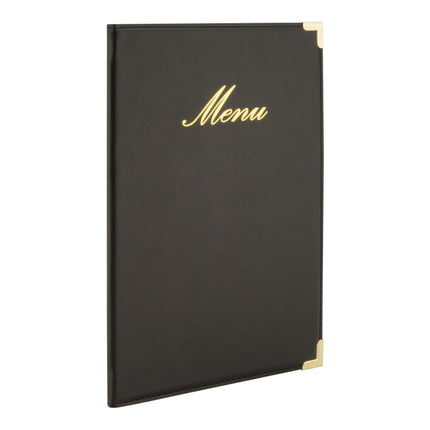 Securit® Classic A5 Black Front-of-House Set – 10 Menu Holders + 10 Bill Presenters | Hospitality Trade Pack - hospitality