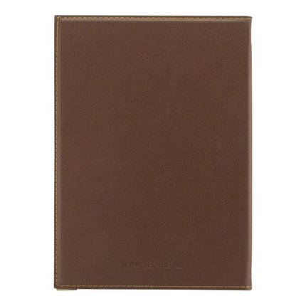 Securit® Classic A5 Brown Menu Set – 10 Menu Holders + 20 Extra Pouches | Hospitality Trade Pack - hospitality