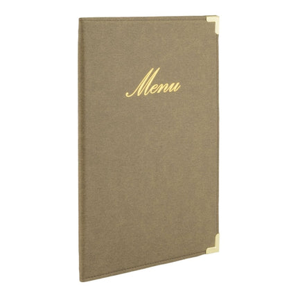 Securit® Classic A5 Ivory Menu Set – 10 Menu Holders + 20 Extra Pouches | Hospitality Trade Pack - hospitality