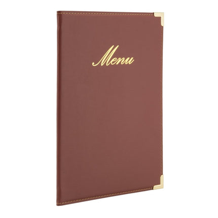 Securit® Classic A5 Wine Red Menu Set – 10 Menu Holders + 20 Extra Pouches | Hospitality Trade Pack - hospitality