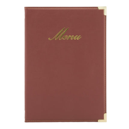 Securit® Classic A5 Wine Red Menu Set – 10 Menu Holders + 20 Extra Pouches | Hospitality Trade Pack - hospitality