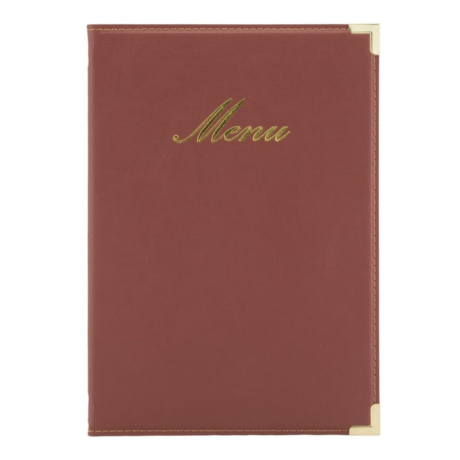 Securit® Classic A5 Wine Red Menu Set – 10 Menu Holders + 20 Extra Pouches | Hospitality Trade Pack - hospitality