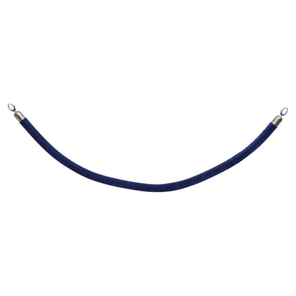 Securit® Classic Chrome Entrance Barrier Set – 2 Posts & Bases + Blue Velvet Rope | Hospitality Trade Pack - hospitality