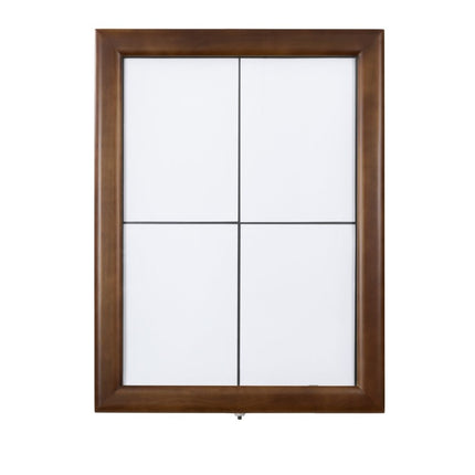 Securit® Classic Dark Brown 4A4 LED Information Display Set – Display + Pole & Base + Battery | Hospitality Trade Pack - hospitality
