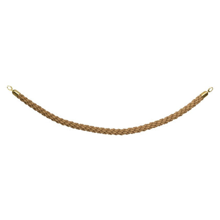 Securit® Classic Gold Entrance Barrier Set – 2 Posts & Bases + Bronze Braided Rope | Hospitality Trade Pack - hospitality