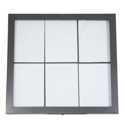 Securit® Coated Steel Gun Grey 6A4 LED Information Display Set – Display + Pole & Base + Battery | Hospitality Trade Pack - hospitality