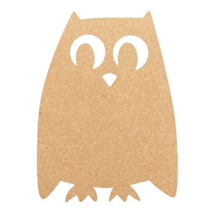 Securit Cork Silhouettes Wall Board Owl Pack of 6 40.7x30x0.5 cm - hospitality