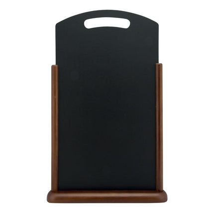 Securit Dark Brown Table Chalkboards With Elegant Handle 54x35x7cm Pack Of 5 - hospitality