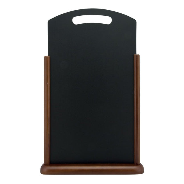 Securit Dark Brown Table Chalkboards With Elegant Handle 54x35x7cm Pack Of 5 - hospitality