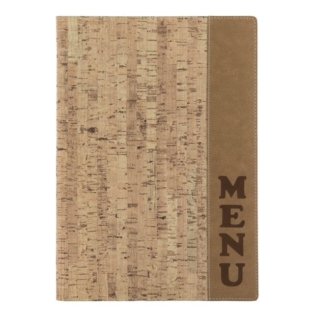 Securit® Design A4 Cork Menu Suite – 10 Menu Holders + 10 Wine Cards + 10 Bill Presenter Boxes | Hospitality Trade Pack - hospitality