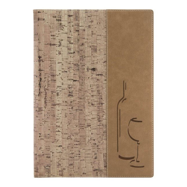 Securit® Design Wine Card A4 Cork Menu Set – 10 Menu Holders + 20 Extra Pouches | Hospitality Trade Pack - hospitality