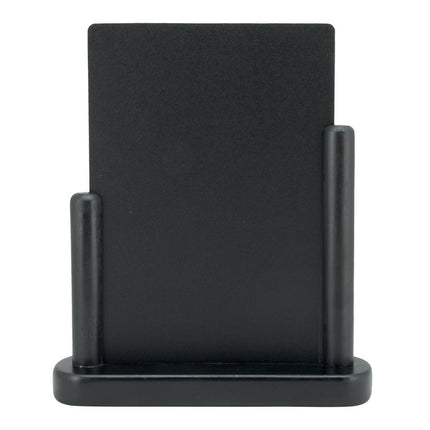 Securit® Elegant A5 Black (Pack of 6) Table Chalkboard Set – Boards + 3 Extra Inserts + White Markers | Hospitality Trade Pack - hospitality