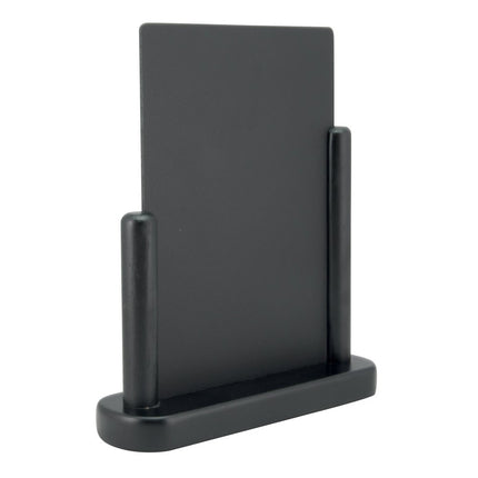 Securit® Elegant A5 Black (Pack of 6) Table Chalkboard Set – Boards + 3 Extra Inserts + White Markers | Hospitality Trade Pack - hospitality