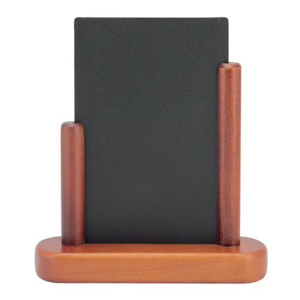 Securit® Elegant A6 Mahogany (Pack of 10) Table Chalkboard Set – Boards + 3 Extra Inserts + White Markers | Hospitality Trade Pack - hospitality