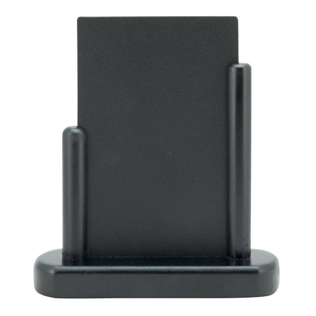 Securit Elegant Black Double-Sided Table Chalkboards Pack Of 10 17.5 X 15.5 Cm - hospitality