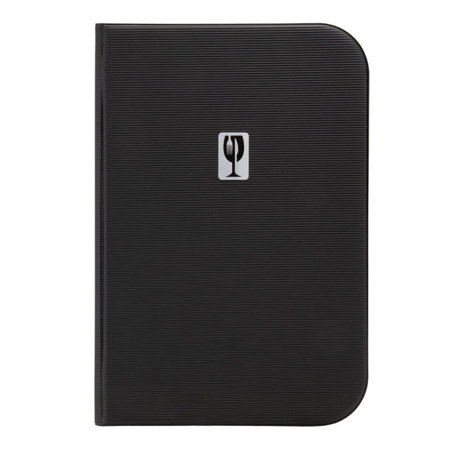 Securit Essential Menu Holders Black 34.5x24x1cm Pack of 10 - hospitality