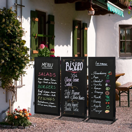 Securit® Expandable Multiboard System in Black Chalkboard Set – Board + Waterproof Markers + Cleaner | Hospitality Trade Pack - hospitality