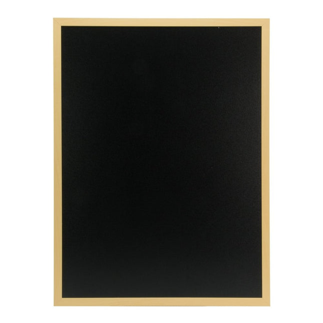 Securit® Extra Large Woody Wall Chalkboard in Teak 60x80 cm (Pack of 6) Chalkboard Set – Boards + Waterproof Markers + Cleaner | Hospitality Trade Pack - hospitality
