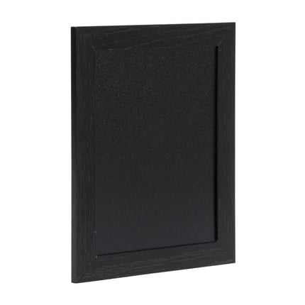 Securit® Extra Small Woody Wall Chalkboard in Black 20x24 cm (Pack of 6) Chalkboard Set – Boards + Waterproof Markers + Cleaner | Hospitality Trade Pack - hospitality
