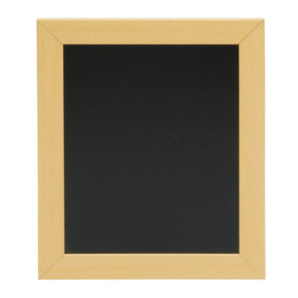 Securit® Extra Small Woody Wall Chalkboard in Teak 20x24 cm (Pack of 6) Chalkboard Set – Boards + Waterproof Markers + Cleaner | Hospitality Trade Pack - hospitality