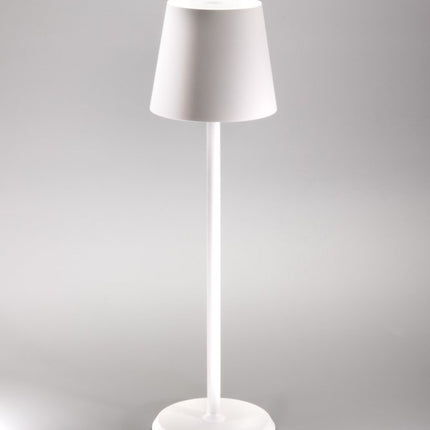 Securit® Feline Table Lamps White (Pack of 6) + 10-Port Multicharger Lighting Set | Hospitality Trade Pack - hospitality