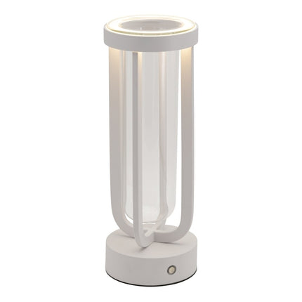 Securit® Florence Table Lamps White (Pack of 6) + 10-Port Multicharger Lighting Set | Hospitality Trade Pack - hospitality
