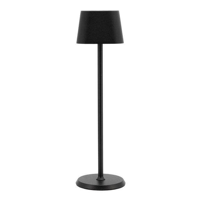 Securit® Georgina Table Lamps Black (Pack of 6) + 10-Port Multicharger Lighting Set | Hospitality Trade Pack - hospitality