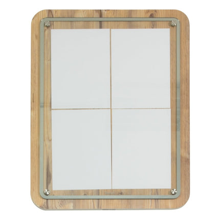 Securit® Glass Star Oak 4A4 Information Display Set – Display + Pole & Base + LED Lamp | Hospitality Trade Pack - hospitality