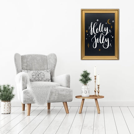 Securit® Gold Framed Wall Chalkboard 75x105 cm Chalkboard Set – Board + Waterproof Markers + Cleaner | Hospitality Trade Pack - hospitality