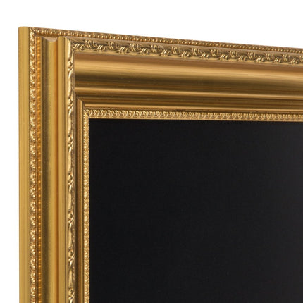 Securit® Gold Framed Wall Chalkboard 75x105 cm Chalkboard Set – Board + Waterproof Markers + Cleaner | Hospitality Trade Pack - hospitality
