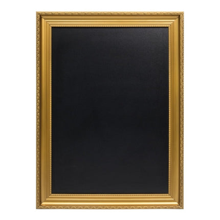 Securit® Gold Framed Wall Chalkboard 83x63 cm + Gold, Silver, Red, Green & White Markers + Christmas Stencils Christmas Gold Menu Board Set | Hospitality Trade Pack - hospitality