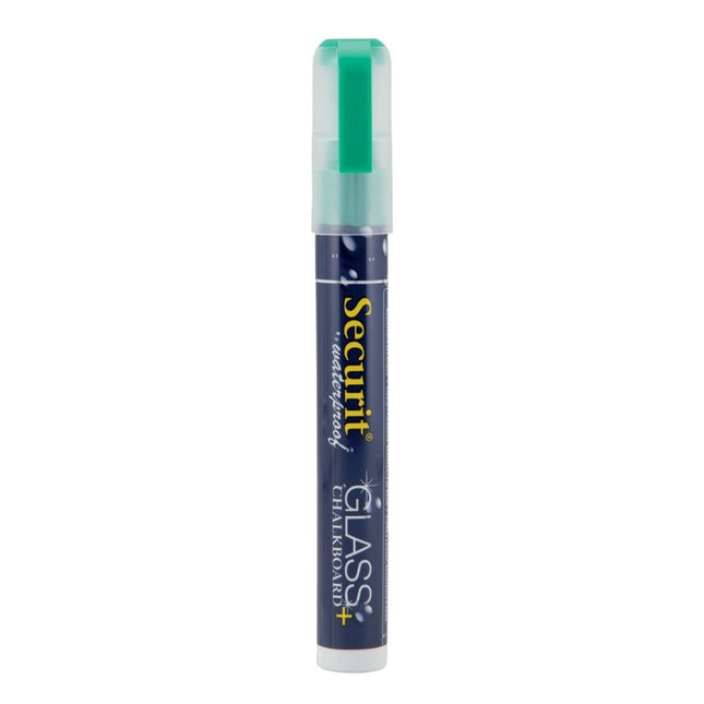 Securit Green Waterproof Chalkmarkers Pack of 12 With 2 to 6mm Nib - hospitality