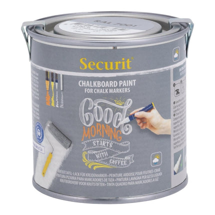 Securit® Grey Paint 250 ml + Waterproof Markers + Stencils + Cleaner Chalk Wall Kit | Hospitality Trade Pack - hospitality