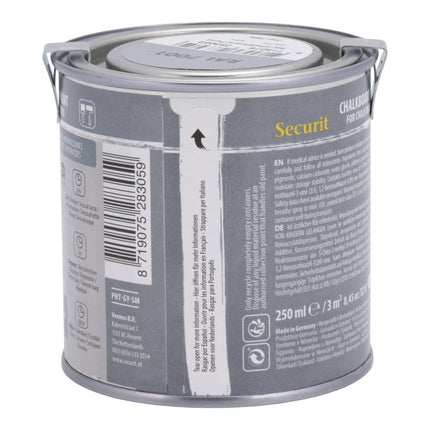Securit® Grey Paint 250 ml + Waterproof Markers + Stencils + Cleaner Chalk Wall Kit | Hospitality Trade Pack - hospitality