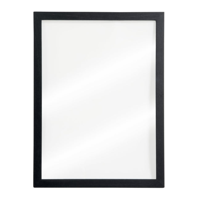 Securit® Large Woody Transparent Wall Chalkboard in Black 40x60 cm (Pack of 6) Chalkboard Set – Boards + Waterproof Markers + Cleaner | Hospitality Trade Pack - hospitality