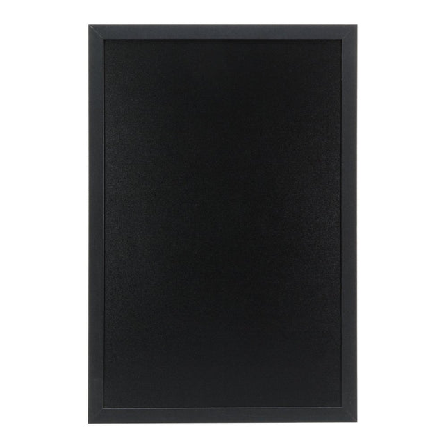 Securit® Large Woody Wall Chalkboard in Black 40x60 cm (Pack of 6) Chalkboard Set – Boards + Waterproof Markers + Cleaner | Hospitality Trade Pack - hospitality