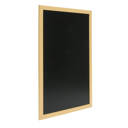 Securit® Large Woody Wall Chalkboard in Teak 40x60 cm (Pack of 6) Chalkboard Set – Boards + Waterproof Markers + Cleaner | Hospitality Trade Pack - hospitality