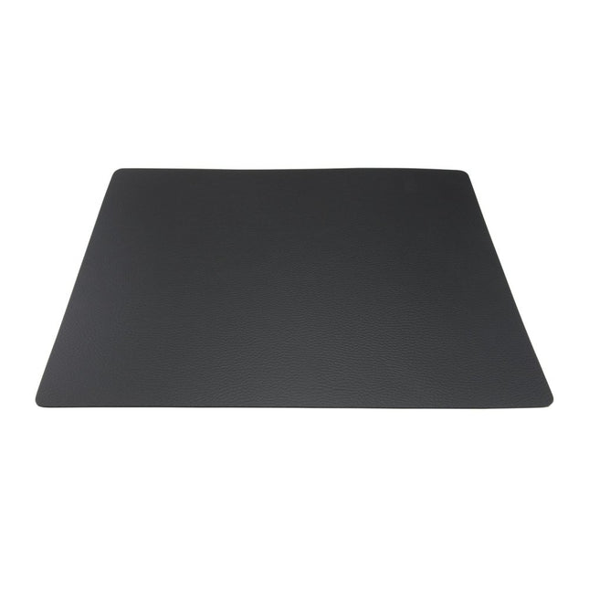 Securit Leather Menu Holders Black 45x33 cm Pack of 10 - hospitality