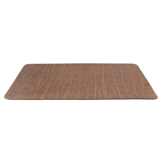 Securit Leather Menu Holders Ruga Brown 45x33.1x0.3 cm Pack of 10 - hospitality