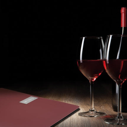 Securit® Leather Royal A4 Red Menu Set – 10 Menu Holders + 20 Extra Pouches | Hospitality Trade Pack - hospitality