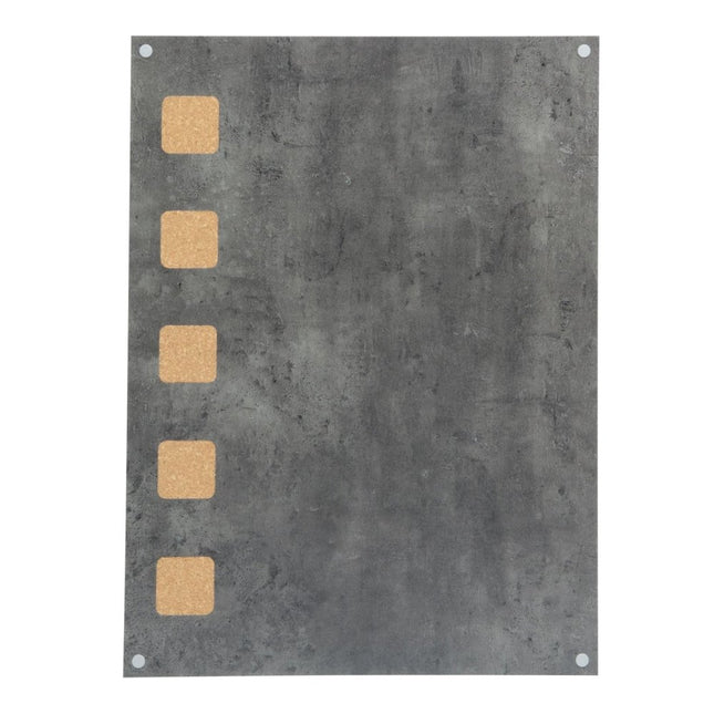 Securit Living Wall Board Cork and Chalk Grey 78x58x1.5cm - hospitality