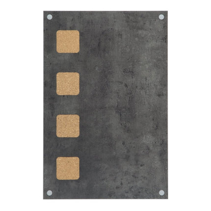 Securit Living Wall Board Cork Chalk Grey 58x38x1.5cm - hospitality