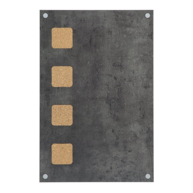 Securit Living Wall Board Cork Chalk Grey 58x38x1.5cm - hospitality