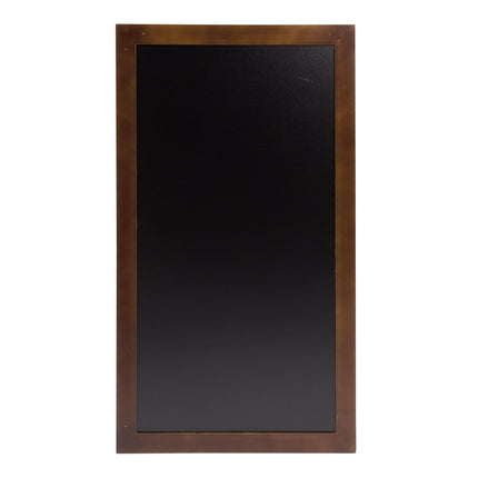 Securit® Long Rubberwood Wall Chalkboard in Dark Brown 56x100 cm Chalkboard Set – Board + Waterproof Markers + Cleaner | Hospitality Trade Pack - hospitality