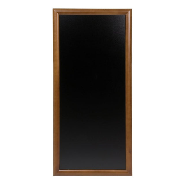 Securit® Long Rubberwood Wall Chalkboard in Dark Brown 56x120 cm Chalkboard Set – Board + Waterproof Markers + Cleaner | Hospitality Trade Pack - hospitality