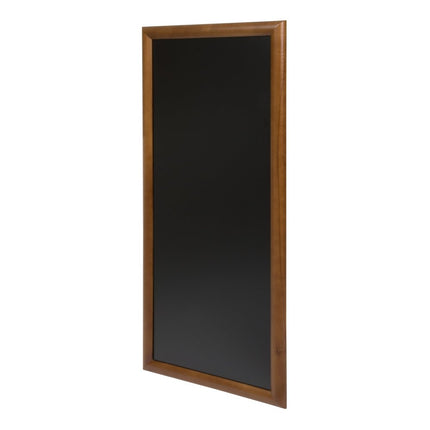 Securit® Long Rubberwood Wall Chalkboard in Dark Brown 56x120 cm Chalkboard Set – Board + Waterproof Markers + Cleaner | Hospitality Trade Pack - hospitality