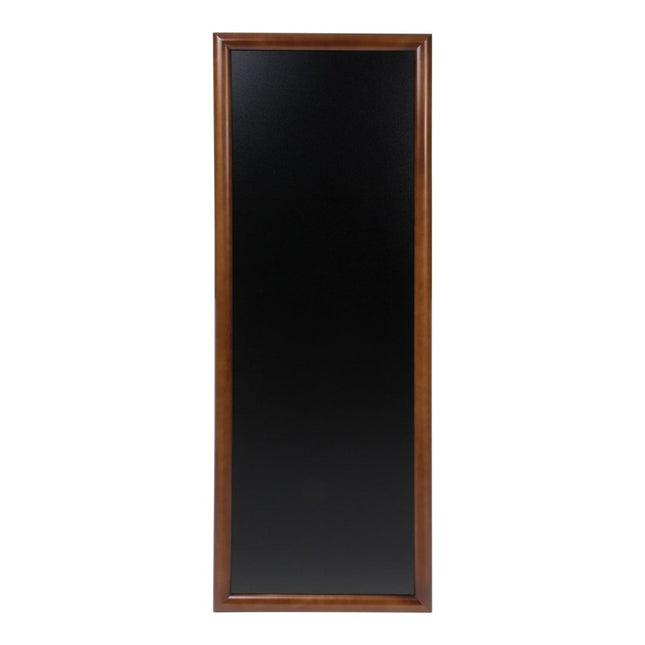 Securit® Long Rubberwood Wall Chalkboard in Dark Brown 56x150 cm Chalkboard Set – Board + Waterproof Markers + Cleaner | Hospitality Trade Pack - hospitality