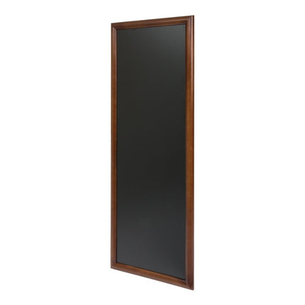 Securit® Long Rubberwood Wall Chalkboard in Dark Brown 56x150 cm Chalkboard Set – Board + Waterproof Markers + Cleaner | Hospitality Trade Pack - hospitality