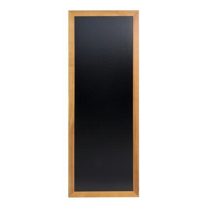 Securit® Long Rubberwood Wall Chalkboard in Teak 56x150 cm Chalkboard Set – Board + Waterproof Markers + Cleaner | Hospitality Trade Pack - hospitality
